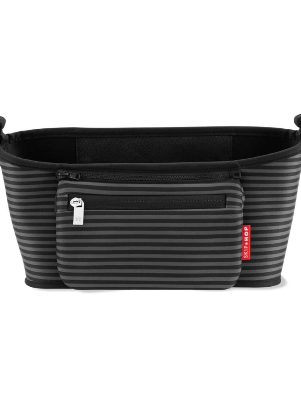 LIKE NEW - Universal Stroller Organizer - Stripes - PLUS Extension Straps